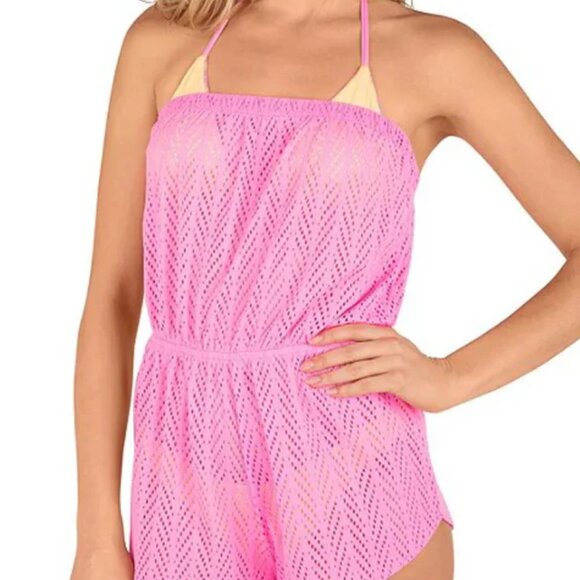 Hurley Juniors' Crocheted Tube Cover-Up Romper NWT Sz XL - Picture 2 of 10